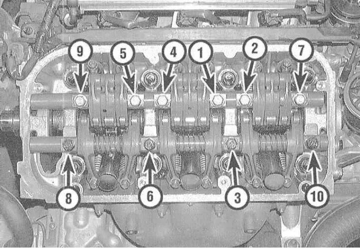 Порядок затяжки 4g18 Removal, condition check and installation of rocker arm assembly (Honda Accord 6