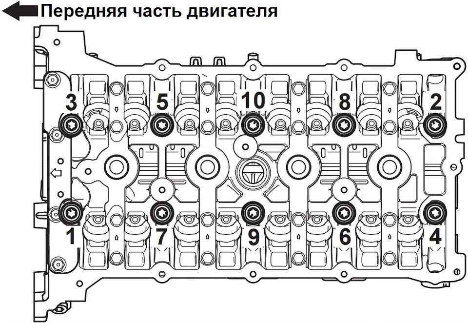 Порядок затяжки 4g18 Ситуация "Х" #2 - Mitsubishi Outlander XL, 2,4 л, 2008 года своими руками DRIVE2