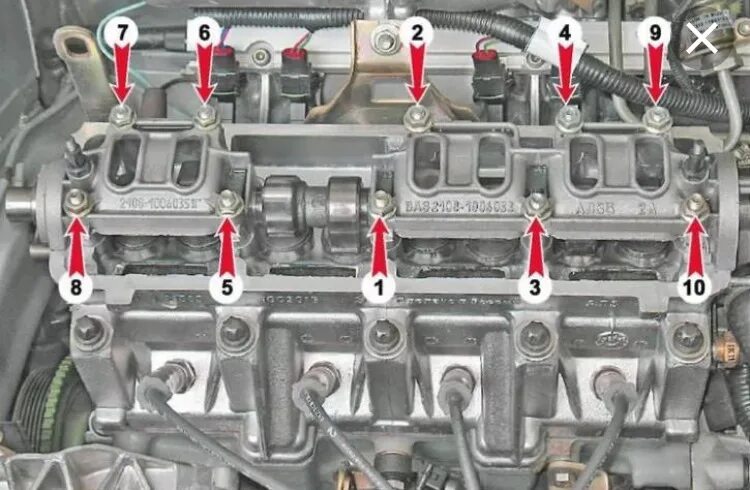 Порядок затяжки 8 клапанной головки Ох эта гранта - DRIVE2