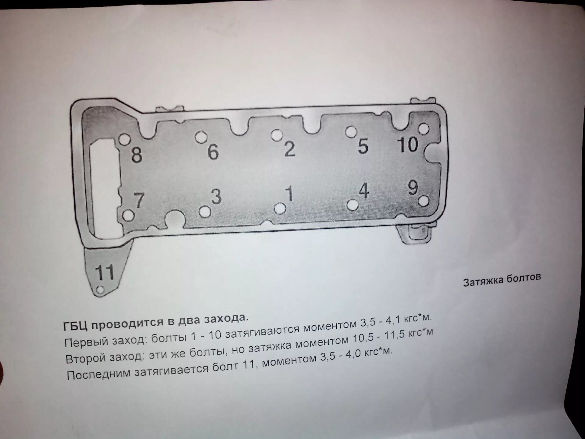 Порядок затяжки болтов гбц 2107 Ваз 2121 как затянуть головку 59 фото - KubZap.ru