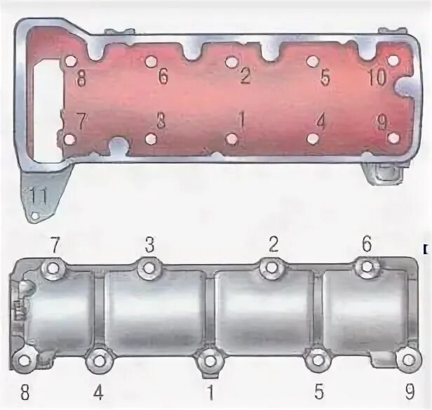 Removing the cylinder head of the VAZ-2123 engine