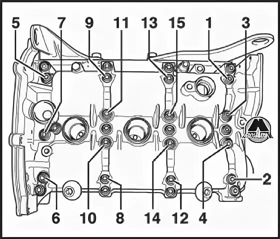 Порядок затяжки болтов гбц шкода фабия 1.2 Снятие и установка распределительных валов Skoda Rapid