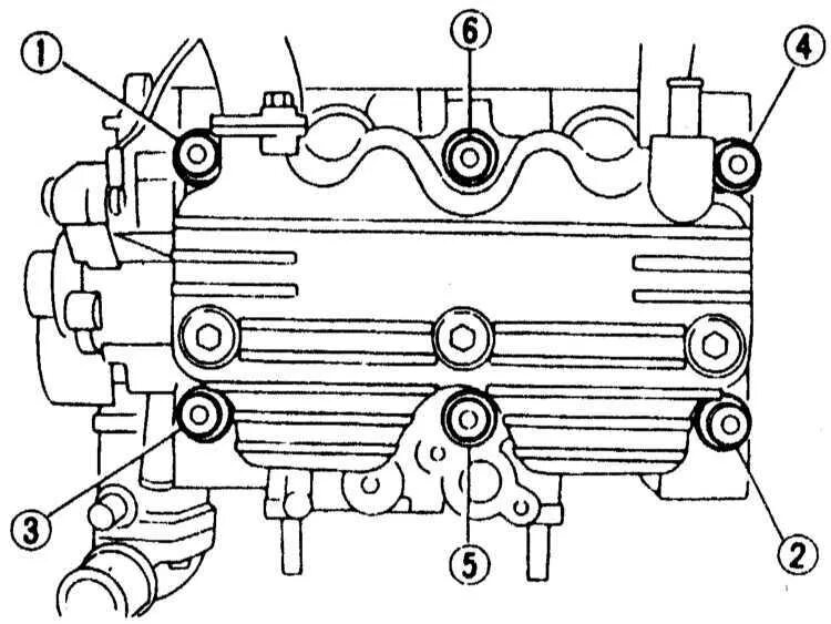 Порядок затяжки болтов головки блока дэу матиз Ремонт Субару Форестер: Двигатель Subaru Forester. Описание, схемы, фото