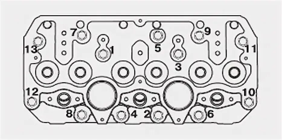 Порядок затяжки болтов головки блока дойц bf6m1013fc Схема затяжки гбц д 245 евро 2