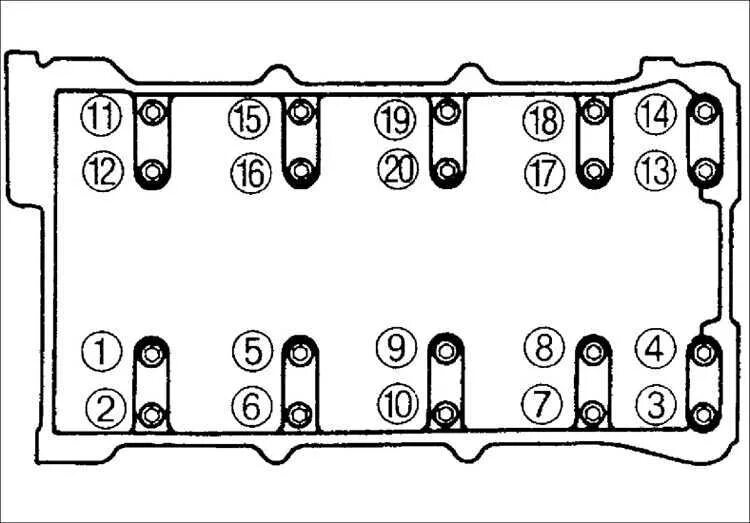 Порядок затяжки болтов головки на киа спектра Ремонт Киа Сефия : Гидравлические компенсаторы зазоров клапанов Kia Sephia