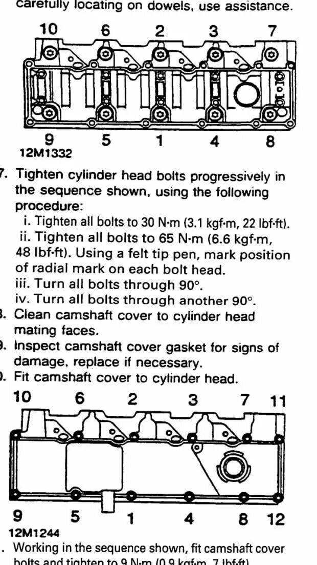 Порядок затяжки болтов головки нива шевроле Каким моментом затягивать болты ГБЦ на Ровер 620? - 3 ответа
