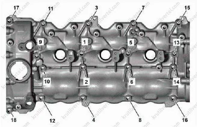 Порядок затяжки болтов клапанной крышки мерседес m112 Момент затяжки болтов мерседес фото Екб-Авто.ру