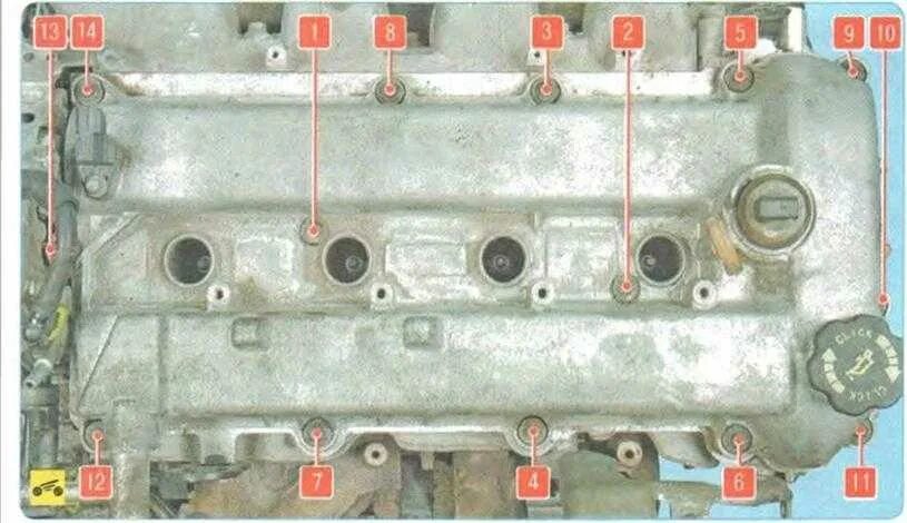 Порядок затяжки болтов клапанной крышки приора Момент затяжки болтов крышки клапанов ваз 2112 16 59 фото - KubZap.ru