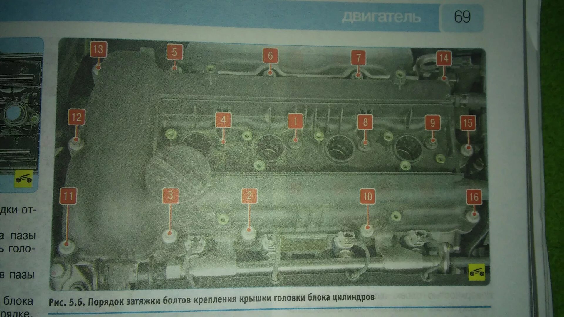 Порядок затяжки болтов клапанной крышки солярис 1.6 Замена прокладки крышки клапанов - Hyundai Elantra (4G), 1,6 л, 2008 года расход