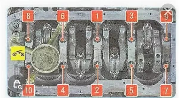 Порядок затяжки болтов коленвала ваз Момент затяжки 2108 коленвал