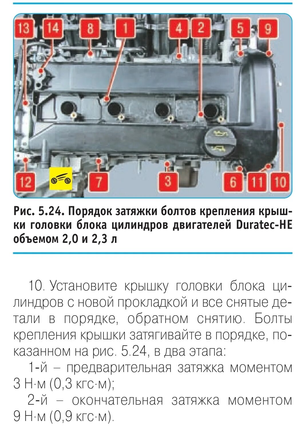 Порядок затяжки болтов крышки Замена прокладки клапанной крышки, а также Подъехал Китай с ништяками - Ford Mon