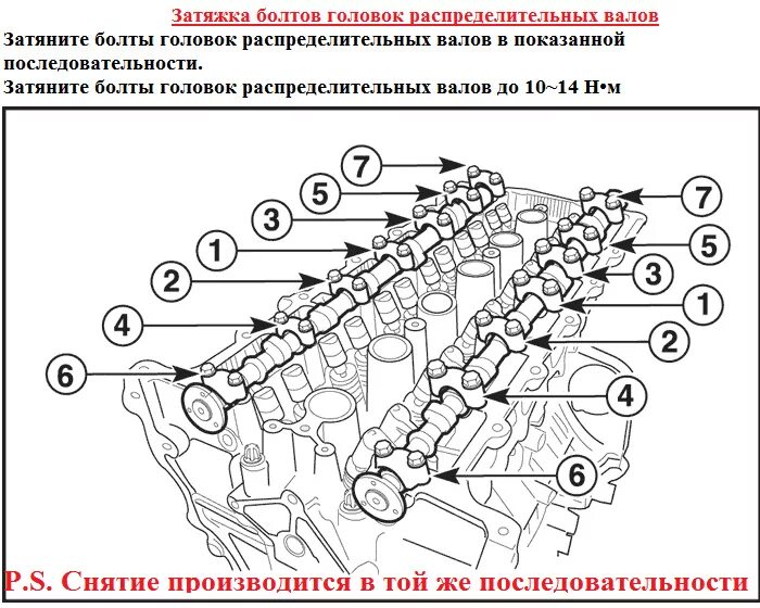Порядок затяжки болтов на распредвале шевроле лачетти Ремонт двигателя или страшилка для Эпикаводов часть 4 - Chevrolet Epica, 2 л, 20