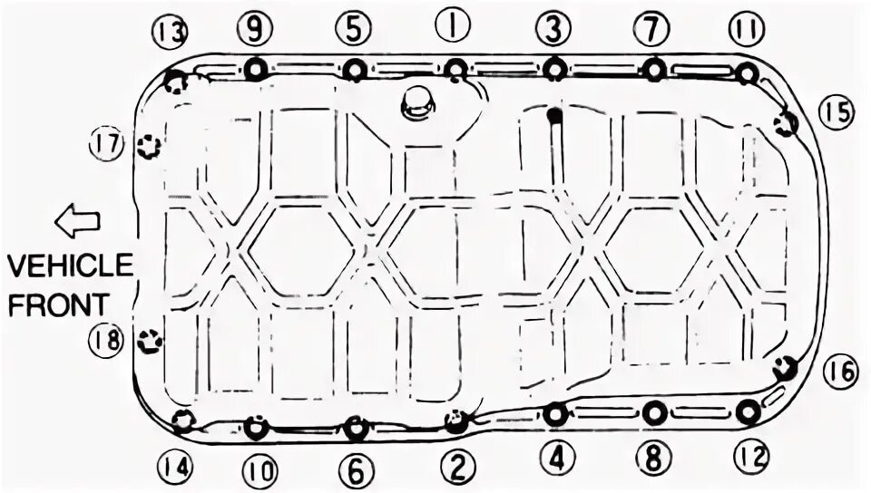 Порядок затяжки болтов поддона Замена масла в АКПП Aisin 09D (TR-60SN). Подробная инструкиця и прояснение "мутн