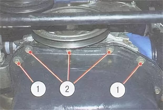 Порядок затяжки болтов поддона ваз 2106 Замена башмака натяжителя цепи привода распредвала ВАЗ 2106