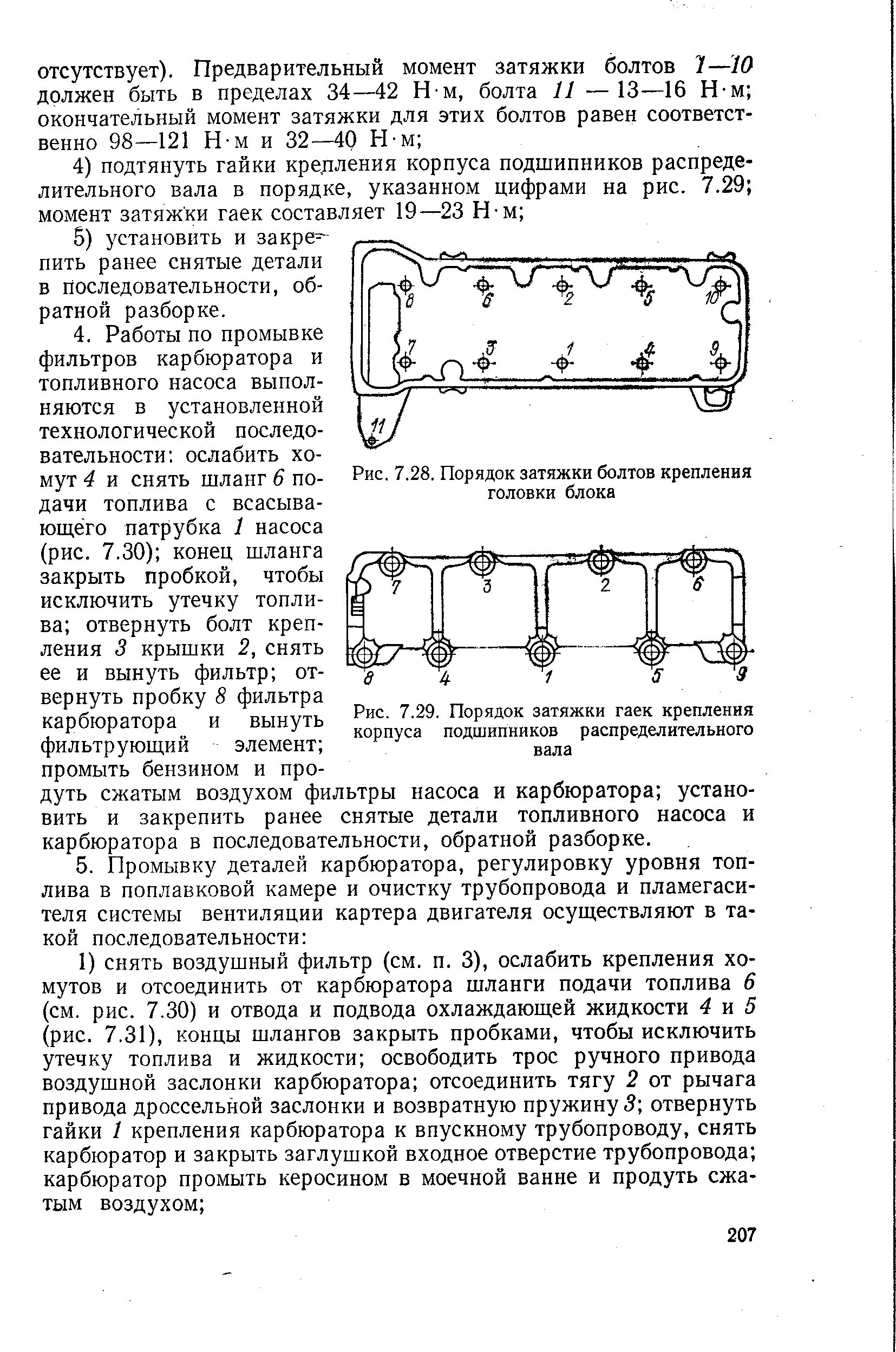 Порядок затяжки болтов распредвала на ниве Момент затяжки распредвала ваз 2106 LkbAuto.ru