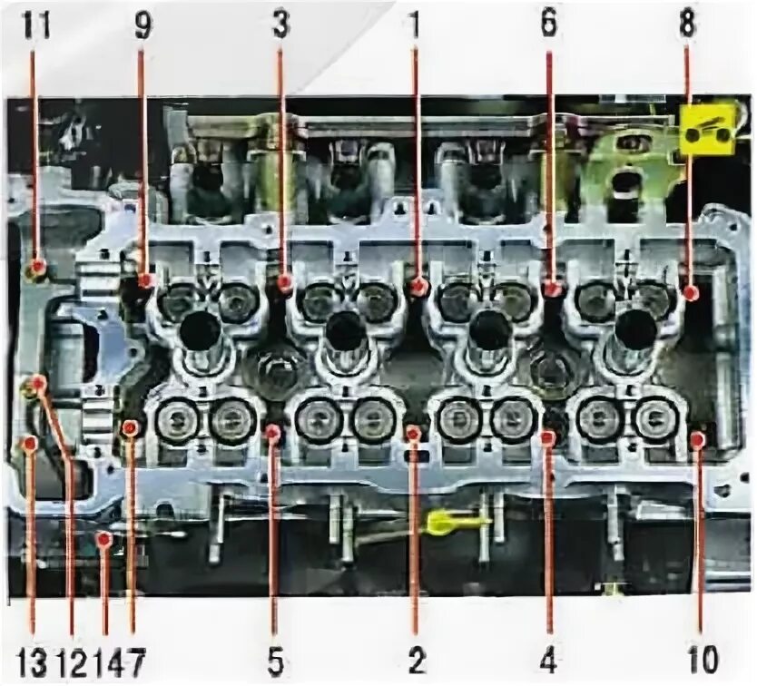 Порядок затяжки болтов распредвала ниссан альмера н16 Replacing the cylinder head gasket on the Nissan Almera Classic