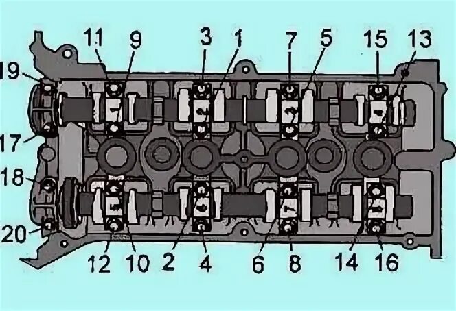 Порядок затяжки болтов распредвала змз 405 Проблема решена - Lada 2115, 1,6 л, 2008 года тюнинг DRIVE2