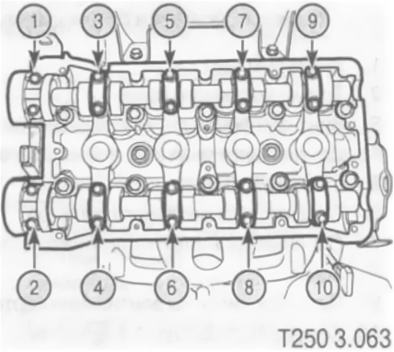 Порядок затяжки болтов шевроле авео Cylinder head assembly (Chevrolet Aveo T250 2006-2011: Engine 1.6 DOHC: Engine r