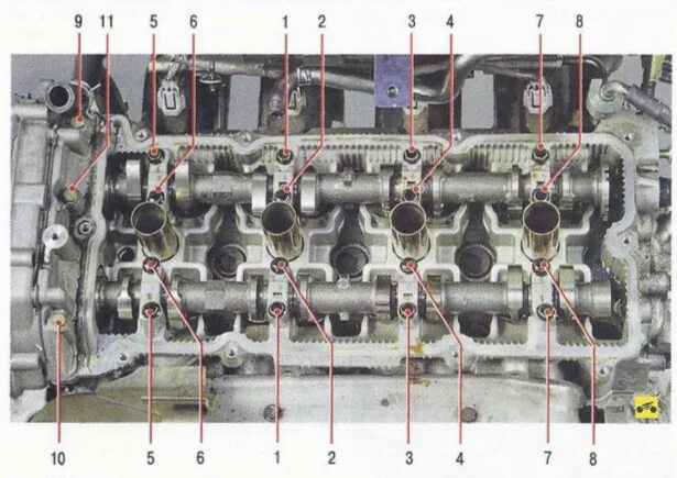 Порядок затяжки бугелей распредвалов змз 406 Replacement valve stem seals engines QR20DE Nissan Primera 2001-2007