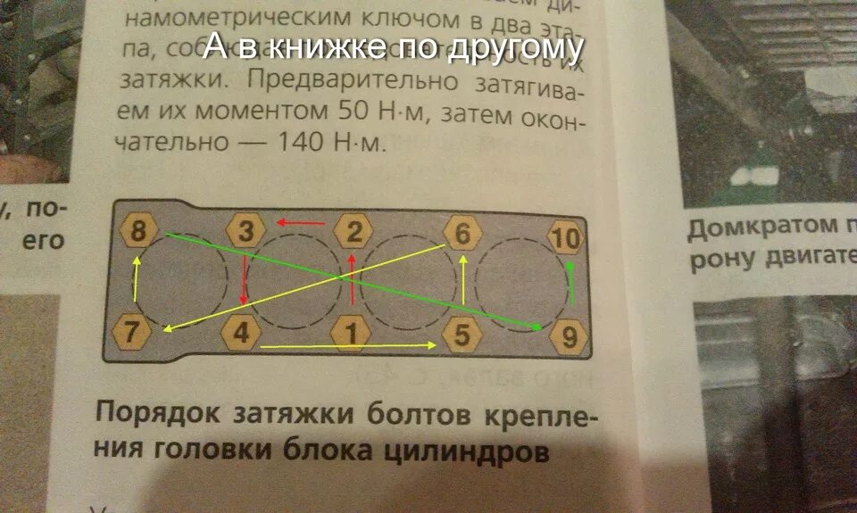 Порядок затяжки гбц 126 мотор Ремонт ЗМЗ 406. Установка ГБЦ, поддон. ч.4 - ГАЗ 3110, 2,3 л, 2002 года своими р