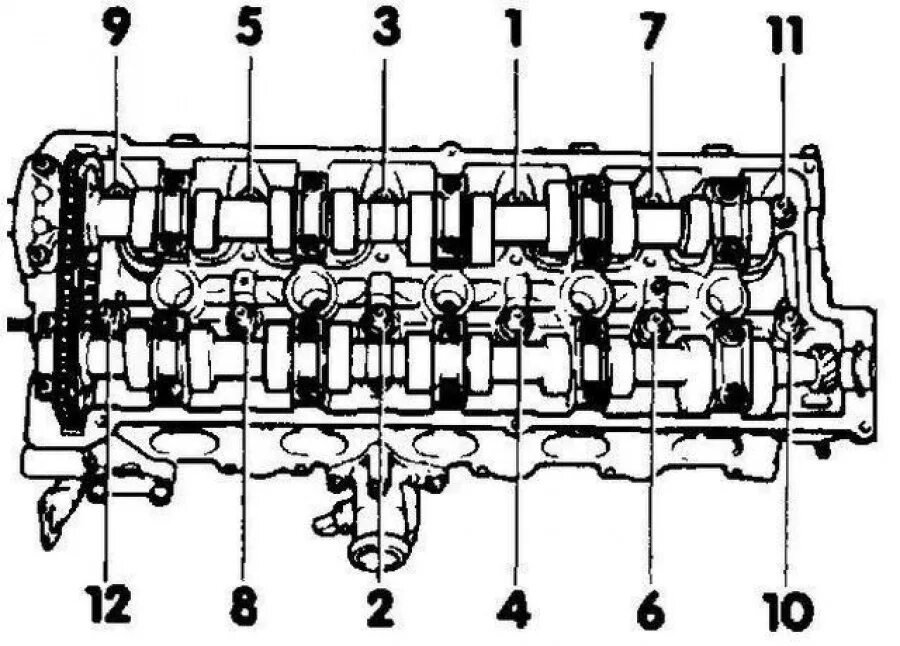 Зняцце і ўстаноўка галоўкі блока цыліндраў (Audi 100 С3, 1982-1990 / Сілавы агрэ