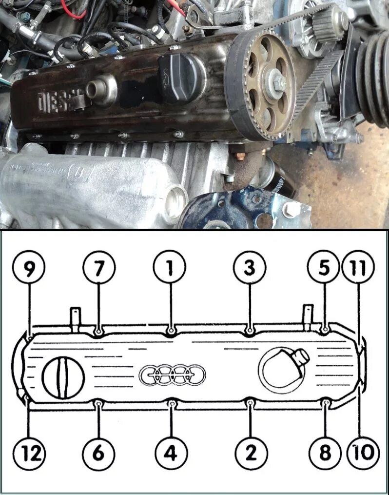 Порядок затяжки гбц ауди 80 б4 2.0 Ремонт двигателя ч10. ГБЦ установка - Audi 80 (B4), 2 л, 1992 года своими руками