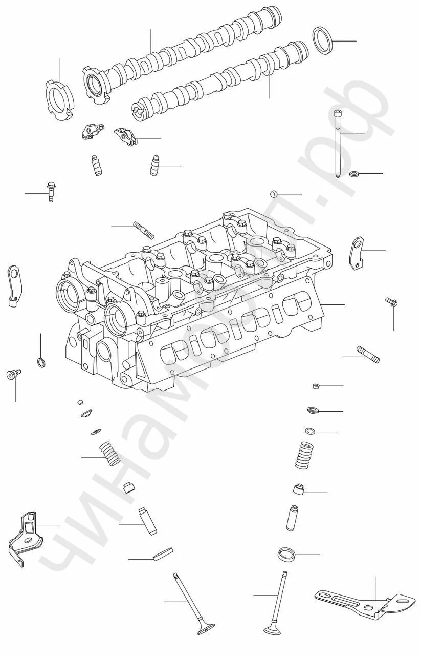 Порядок затяжки гбц чери индис 1.3 Головка блока цилиндров Chery Kimo