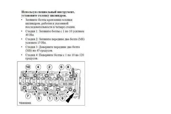 Порядок затяжки гбц форд фокус 1.6 момент затяжки 1.6 - поиск