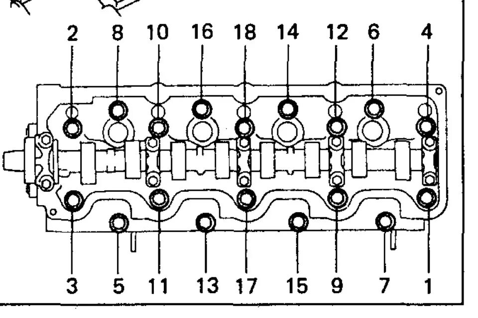 Порядок затяжки гбц иватек Замена ГБЦ - Toyota Hilux Surf (2G), 2,4 л, 1990 года своими руками DRIVE2