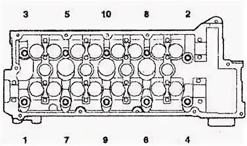 Порядок затяжки гбц киа спектра 1.6 Check of a technical condition of a phase shifter of a head of the block of cyli