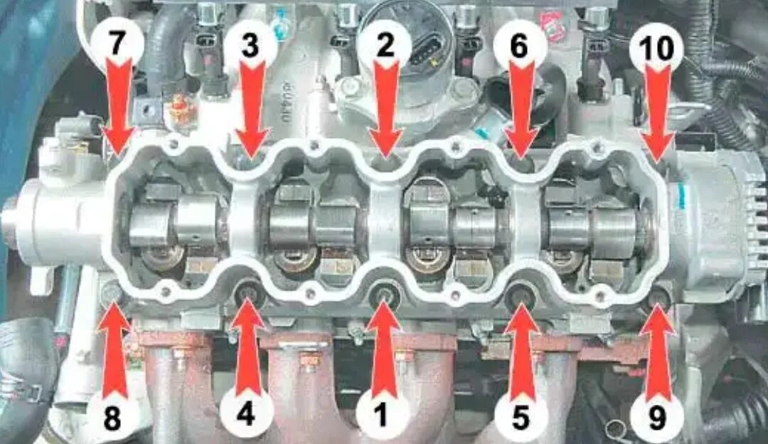 Порядок затяжки гбц ланос 1.5 Замена прокладки ГБЦ - Daewoo Nexia, 1,5 л, 2003 года поломка DRIVE2