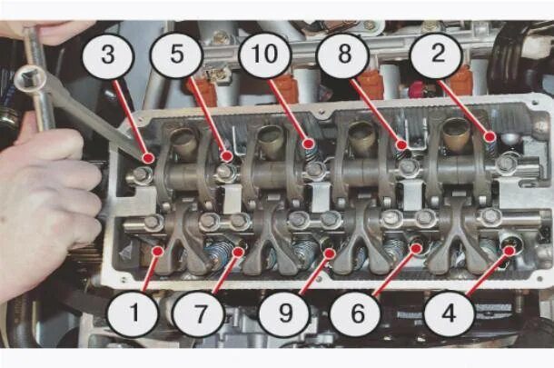 Порядок затяжки гбц ланос 8 клапанов Момент затяжки ГБЦ на Шевроле Ланос