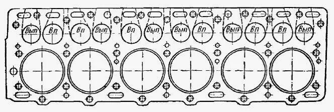 Порядок затяжки гбц мтз 1221 д 260 Клапаны двигателя ГАЗ-52