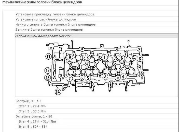 Замена прокладки головки блока цилиндров на автомобиле Nissan Qashqai 2007 - 201