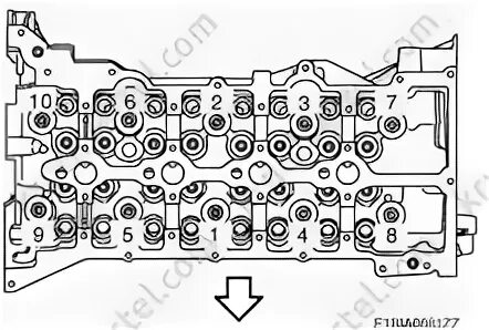 Порядок затяжки гбц ниссан кашкай 2 литра Nissan Qashqai с 2014 года - головка блока цилиндров двигателя R9M