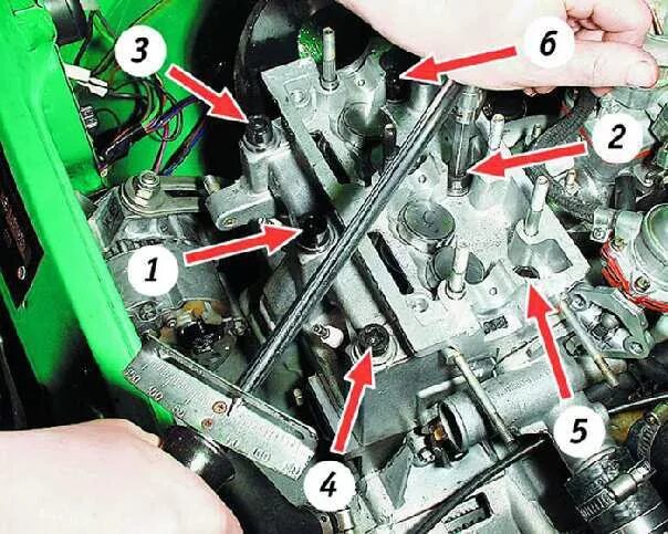 Порядок затяжки гбц ока Ремонт ВАЗ 1111 (Ока) Замена прокладки головки блока цилиндров