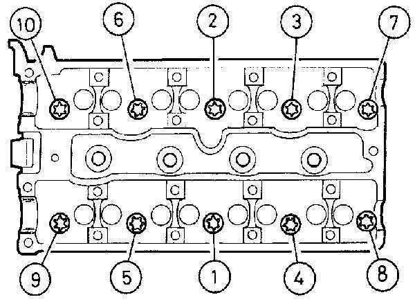 Порядок затяжки гбц опель астра Ремонт Опель Вектра : Головка блока цилиндров Opel Vectra B