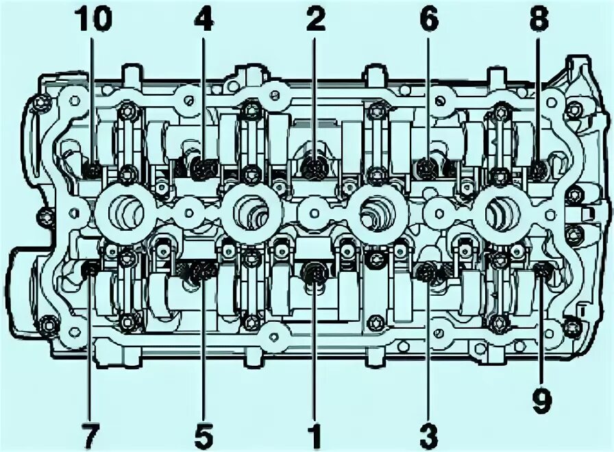 Порядок затяжки гбц пассат б5 1.6 Снятие и установка ГБЦ VW Passat B6