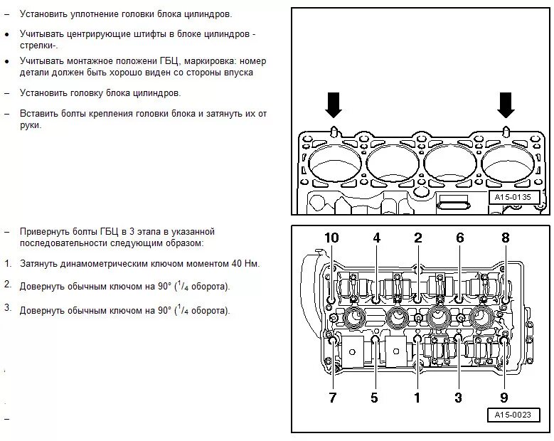 Порядок затяжки гбц пассат б5 1.6 ahl Шпаргалка по устройству головы 1.8т AWT, AWM, AVJ, AUM и аналогичных. - Audi A4 