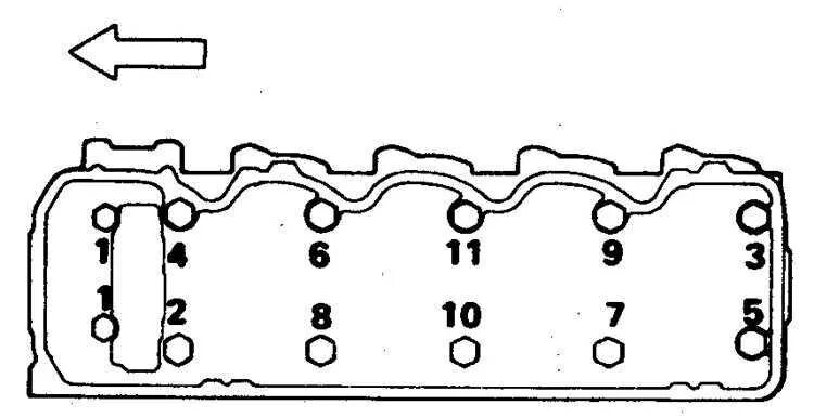 Порядок затяжки головки 4 д 56 дизель Ремонт Митсубиси Паджеро : Головка цилиндров Mitsubishi Pajero
