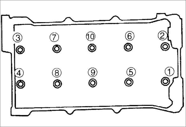 Порядок затяжки головки блока киа спектра Ремонт Киа Сефия : Головка блока цилиндров Kia Sephia