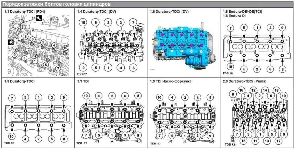 Порядок затяжки головки форд фокус 2 Форд фокус 1.6 моменты затяжек