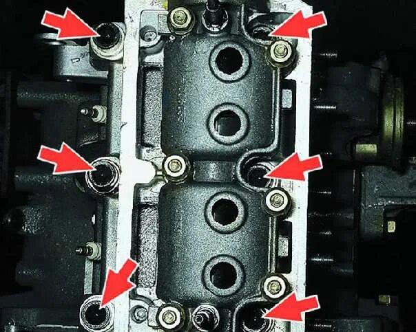 Порядок затяжки головки ока Разборка двигателя. ВАЗ 1111 (Ока) / 55e666