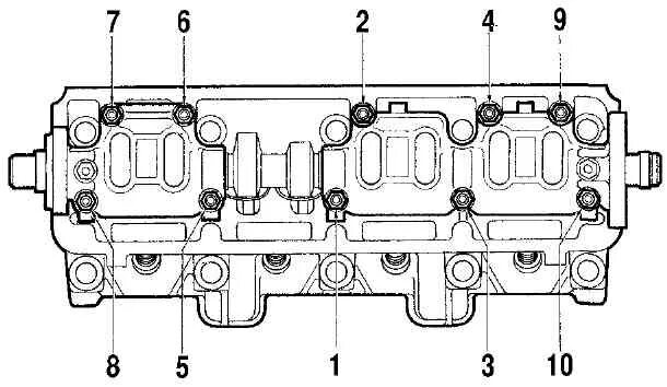 Порядок затяжки головки ваз 2108 Момент затяжки постели распредвала ваз 2108 57 фото - KubZap.ru
