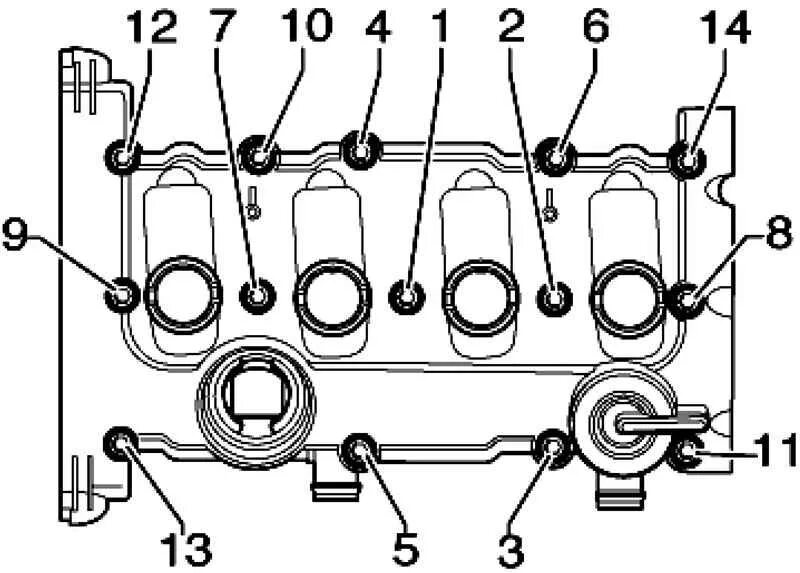 Порядок затяжки клапанной крышки ауди 80 Ауди А4. Снятие и установка крышки головки блока цилиндров. Audi A4 / 776ba4