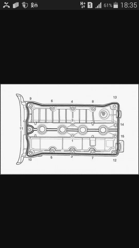 Порядок затяжки клапанной крышки дэу нексия Замена прокладки клапанной крышки - Daewoo Nexia (N150), 1,6 л, 2011 года расход