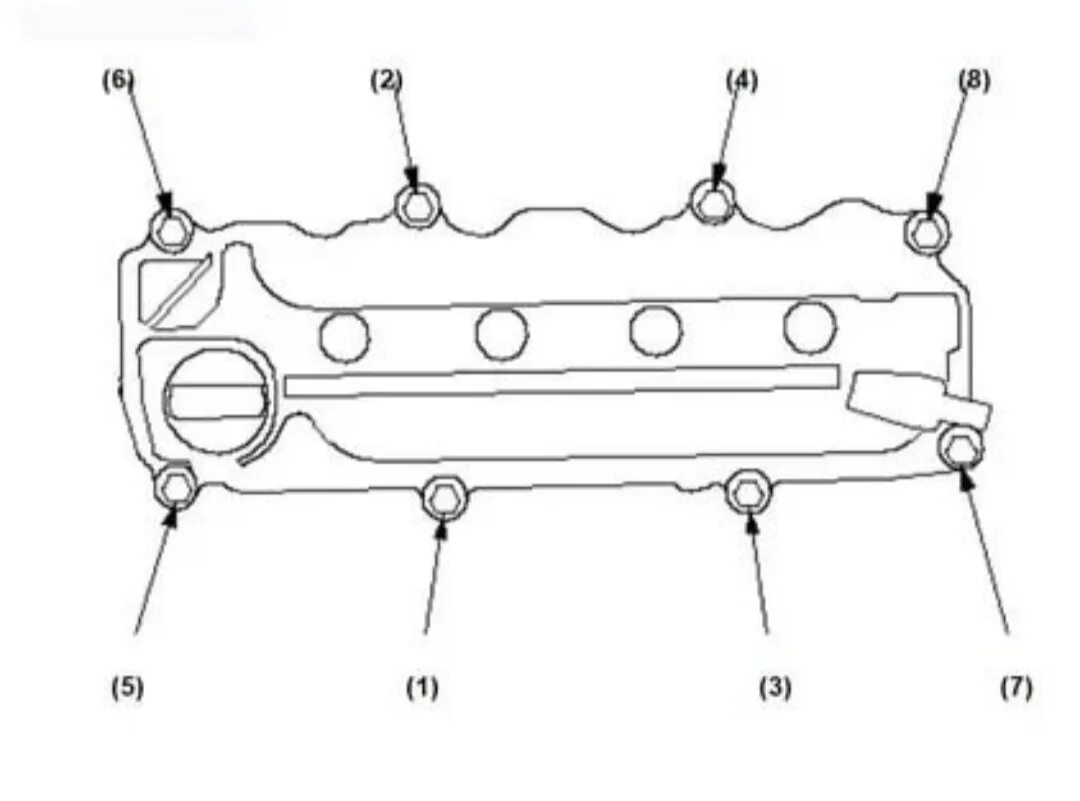Порядок затяжки клапанной крышки логан Замена прокладки клапанной крышки и регулировка клапанов. (CR-V 3 2.0 R20a) - Ho
