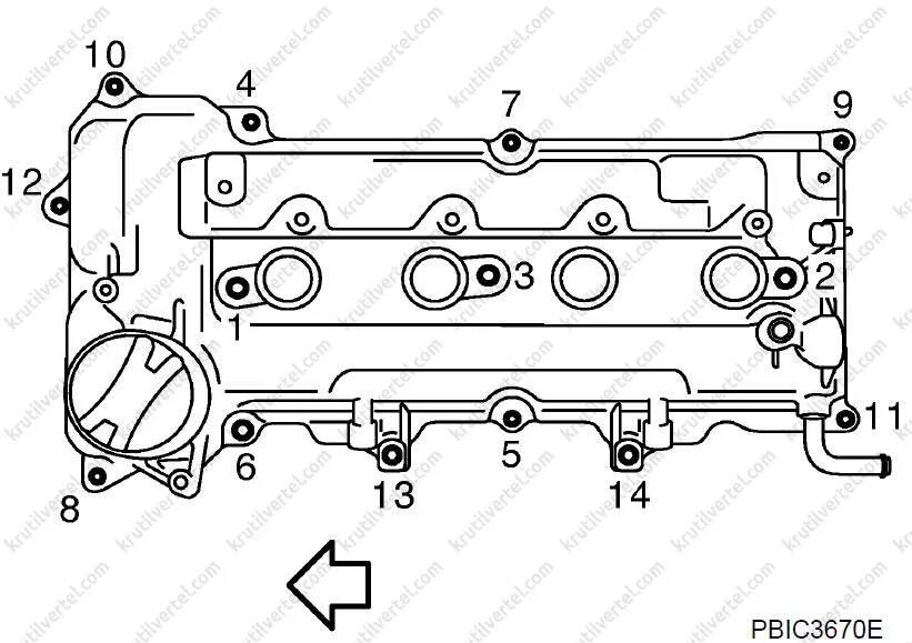 Замена прокладки клапанной крышки и сальников свечных колодцев - Nissan Sunny (B