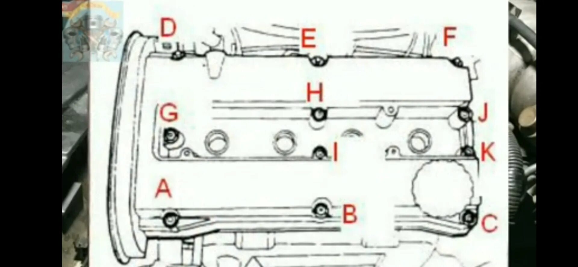 Порядок затяжки клапанной крышки опель мокка 1.8 Затяжка болтов крышки клапанов - Daewoo Nubira I, 1,6 л, 1998 года своими руками