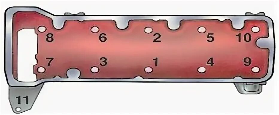 Порядок затяжки клапанной крышки ваз 2106 Картинки ЗАТЯЖКА ГБЦ ВАЗ 2107 КАРБЮРАТОР